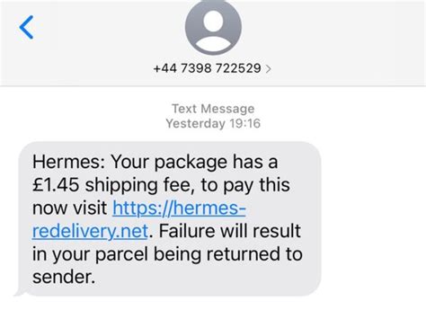 arnaque hermes express|Hermes Scams: Top 7 Suspicious Delivery Messages.